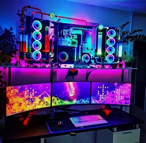 fresh new battlestations in 2020 | Gaming room setup, Pc gaming setup, Game room design