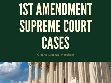 1st Amendment Supreme Court Cases | Teaching Resources