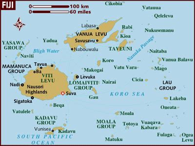 Fiji map OCEANIA – Country map of Fiji