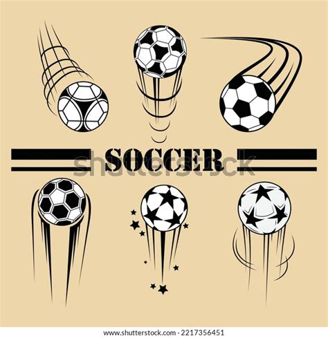 Football Soccer Player Logo Vector Set Stock Vector (Royalty Free ...