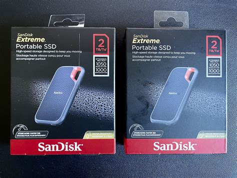 Pair of SanDisk 2TB Extreme Portable SSD - New / Unopened. for Sale in ...