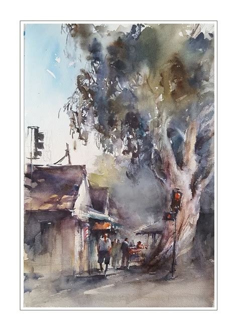 Shuang Li Plein Air Watercolor, Pen And Watercolor, Watercolor ...