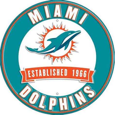 Miami Dolphins Metal Sign - Buy Online Now