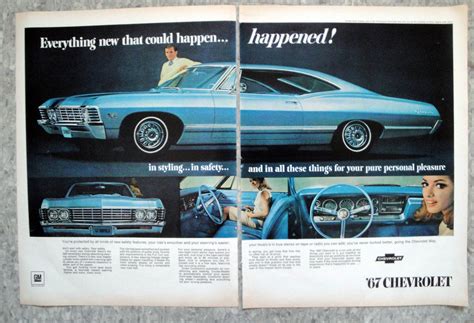 1967 Chevrolet Impala Sport Coupe Blue Original 2 Page 13.5 - Etsy