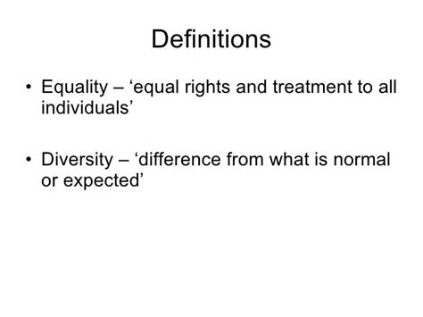 Equality & diversity