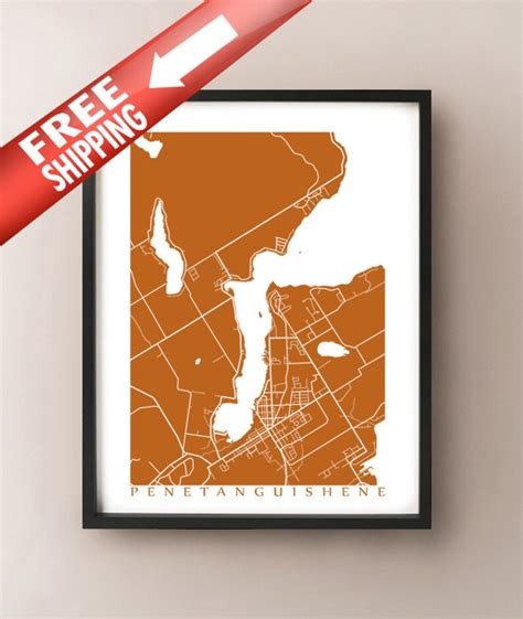 Penetanguishene Map Print Simcoe Ontario Art Canada - Etsy