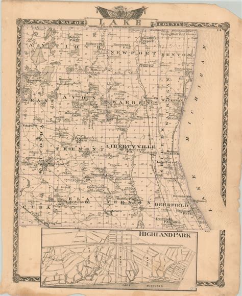 [Lake County, Illinois] - Curtis Wright Maps