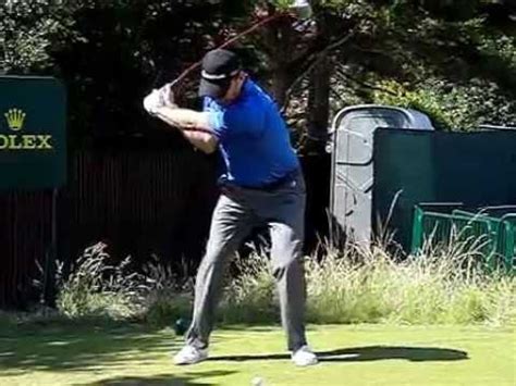 Nick Faldo Golf swing (Driver) face-on-view, July 2014. - YouTube