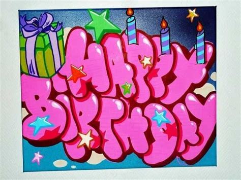 Happy Birthday In Graffiti Font