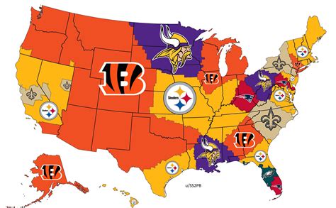 NFL Imperialism Map (Week 6) : nfl