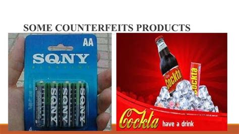 Counterfeit products