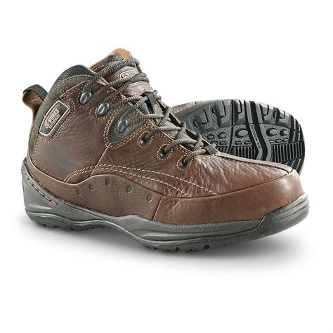 Men's Rockport® Works Urban Expedition Waterproof Steel Toe Hiking Boots, Brown - 591303, Work ...