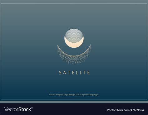 Celestial logo design star logotype planet Vector Image