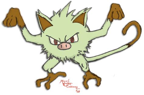 Shiny Mankey by Dj-ArMaGeDdOn-145McG on DeviantArt