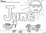 June Coloring Pages sketch template