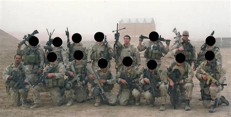 SEAL TEAM 3, Ramadi, Iraq, Summer 2006. Left to Right: Marc Lee, Ryan ...