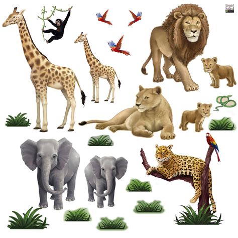 Jungle Animal Kids Wall Stickers