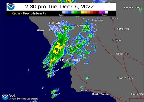 NWS Los Angeles on Twitter: "Showers and isolated thunderstorms moving ...