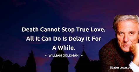 Death cannot stop true love. All it can do is delay it for a while ...