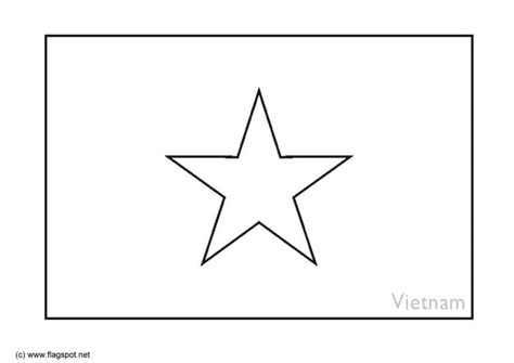 Coloring Page flag Vietnam - Free printables - Img 6316