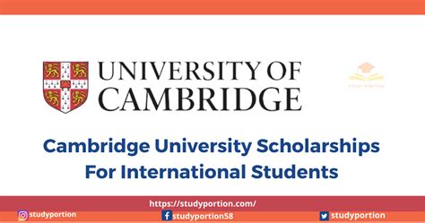 Cambridge University Scholarships 2023 - International Scholarships