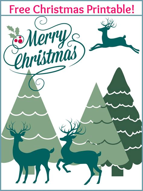 Merry Christmas Free Printable - Live Creatively Inspired