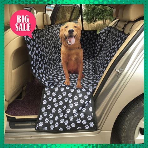 Car Pet Seat Cover; Oxford Fabric Paw Pattern; Pet Travel Accessories; Car Seat Cover Mat for ...