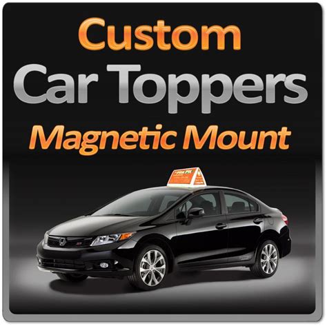 Magnetic Roof Top Signs | Illuminated Car Top Magnetic Sign