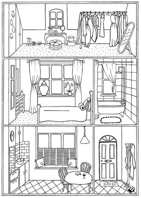 Inside House Coloring Pages