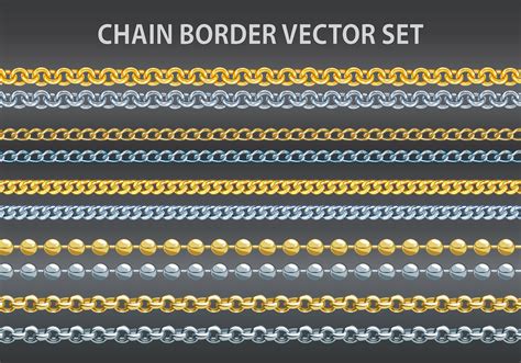 Chain border vector set - Download Free Vector Art, Stock Graphics & Images