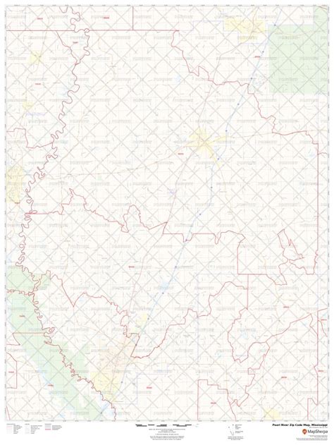 Pearl River Zip Code Map, Mississippi | Pearl River County Zip Codes