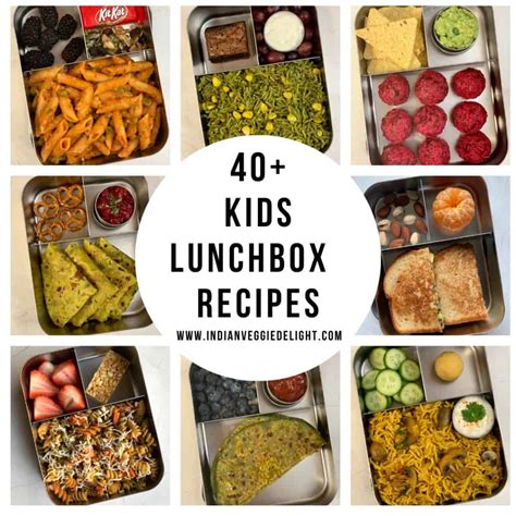 60+ Healthy Kids Lunch Box Recipes - Indian Veggie Delight