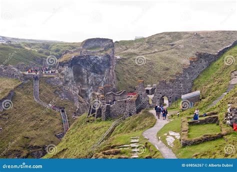 Tintagel Castle editorial photography. Image of beach - 69856267