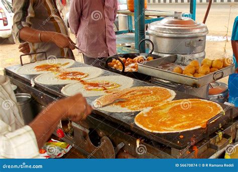 Indian street food-Dosa editorial stock image. Image of onion - 56670874