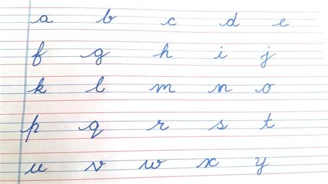 Cursive Letters Alphabet