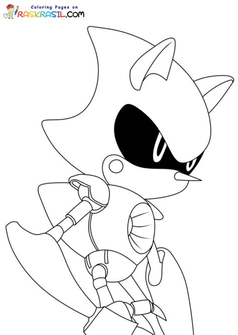 Metal Sonic Coloring Pages