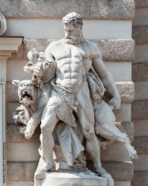 Hercules and Cerberus, Hofburg Palace, Vienna Stock Photo | Adobe Stock