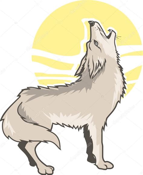 Howling Coyote Stock Vector Image by ©bigredlink #32895575