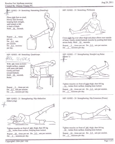 Physical Therapy: Hip / Knee Exercises – alexpaul.dev