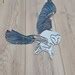 Metal Owl Metal Owl Wall Art Bird Wall Hanging Gift Barn Owl Garden ...