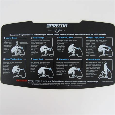 Precor Stretch Trainer Placard V1