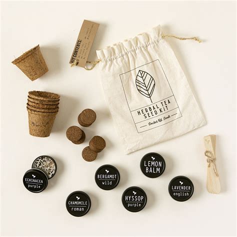 Flowering Herbal Tea Garden Kit | Herb Tea Kit | Uncommon Goods