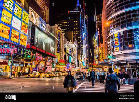 Times Square Theater District Manhattan New York, New York, USA Stock Photo - Alamy