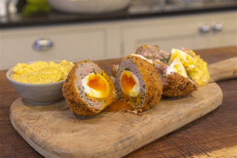 Scotch Eggs with Mustard Mayo - James Martin Chef