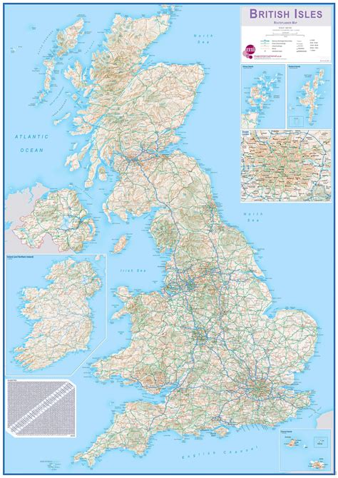 British Isles Routeplanning Map