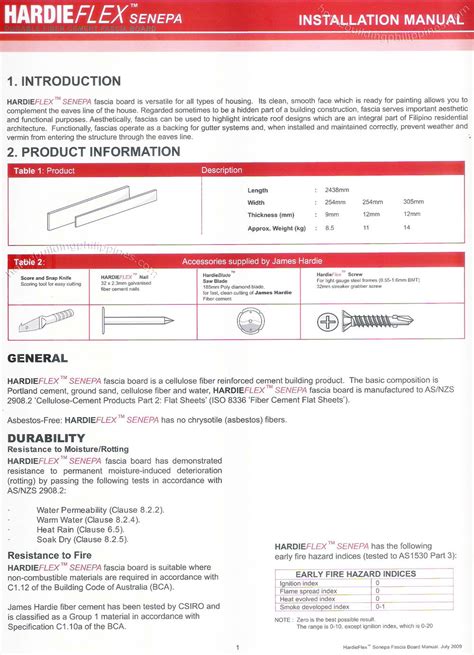 HardiFlex Senepa Fiber Cement Fascia Board Installation Manual Philippines