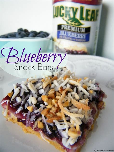 Blueberry Snack Bars - Who Needs A Cape?