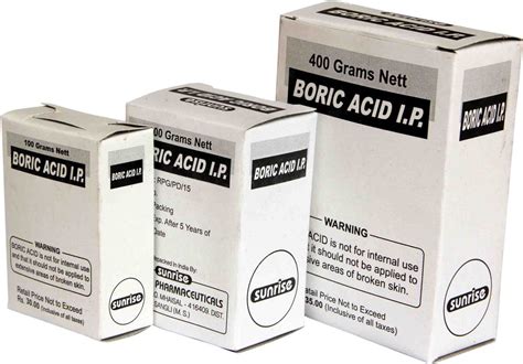 BORAX INDUSTRY Powder Boric Acid IP (Boracic Acid/ Orthoboric Acid ...