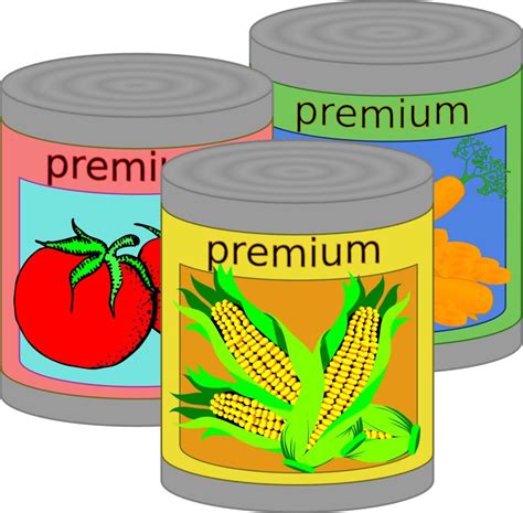 Canned food drawing free image download