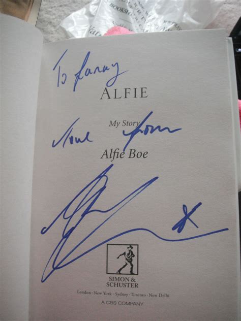 my signed Alfie Boe book!